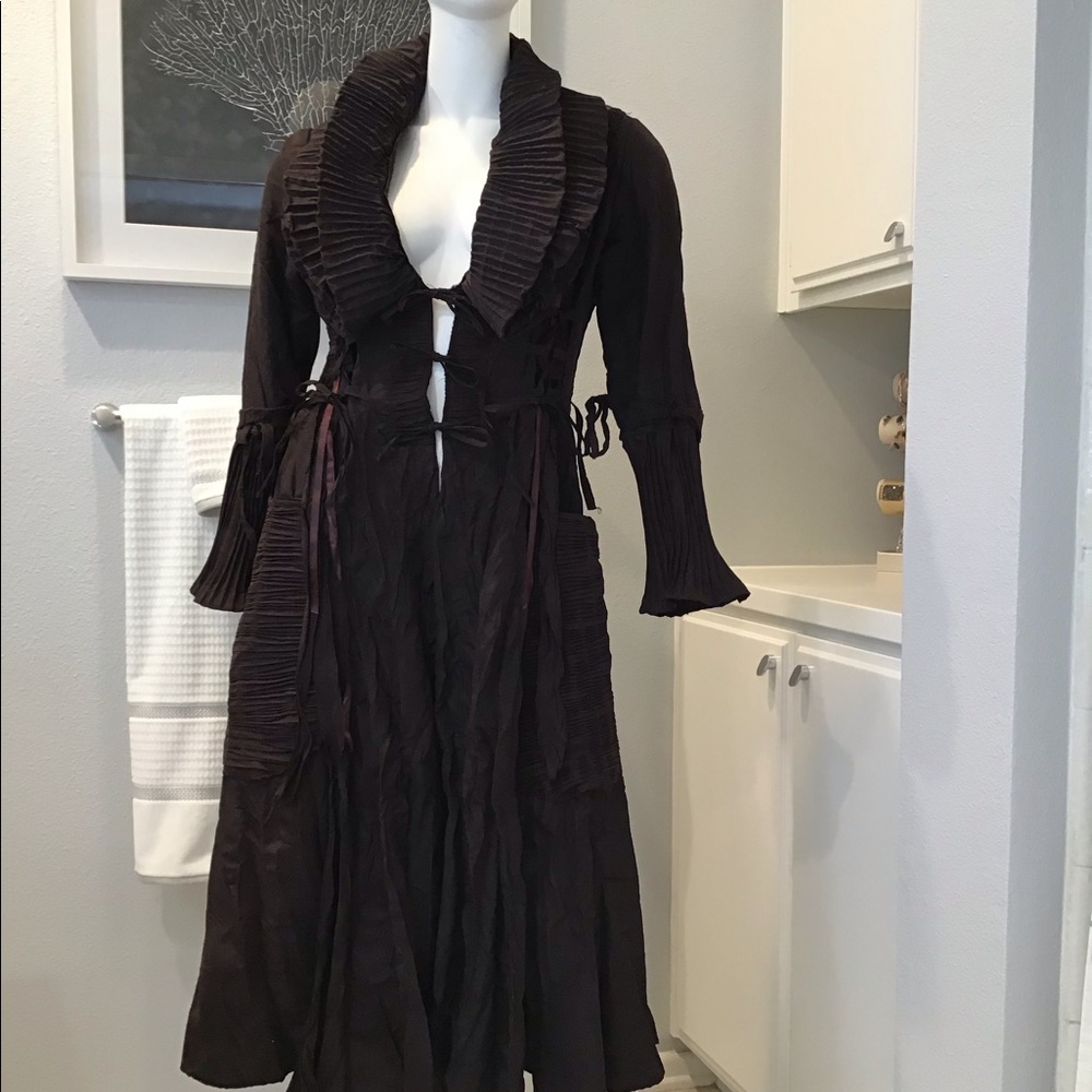Long trench style/layering special occasion coat
